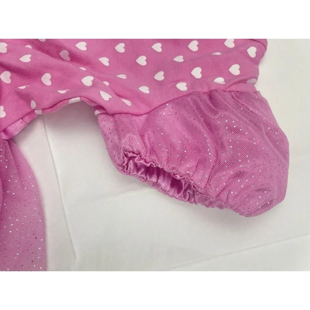 DISNEY STORE  Baby Girl Minnie Mouse Bodysuit Dress Pink 18-24 Months New